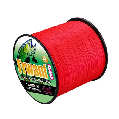 China Top-knot Strength 2021 China Red Color NEW Never Fade 100 Meter Soft Material Braided Fly Fishing Line For Saltwater Boating Fish for sale