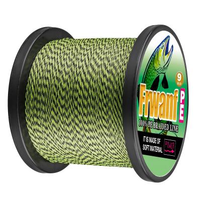 China High-knot 9 Strength Hot Sales Yarns 1000M-2000M Spotted Good Quality PE Multifilament Braided Fishing Line Yarn 15-310LB for sale