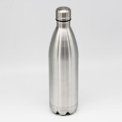 China 1000ml Double Wall Stainless Steel Vacuum Sustainable Cola Shape Water Bottle for sale