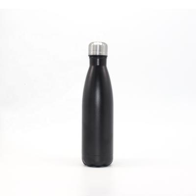 China Sustainable Custom 500ml Double Wall Sealed Cola Shape Stainless Steel Sports Vacuum Drink Water Bottle Flask for sale