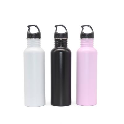 China Sustainable Stainless Steel Sport Water Bottle With Widespread Lid And Carabiner for sale