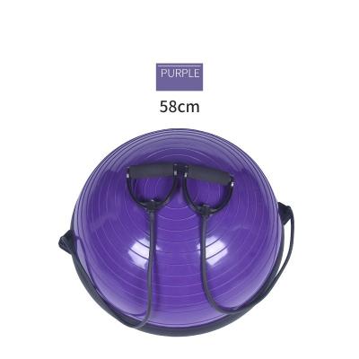 China Home\Gym\China Supplier Explosion Proof Thick Enough Sports Performance Half Balance Yoga Ball With Handle Pump for sale