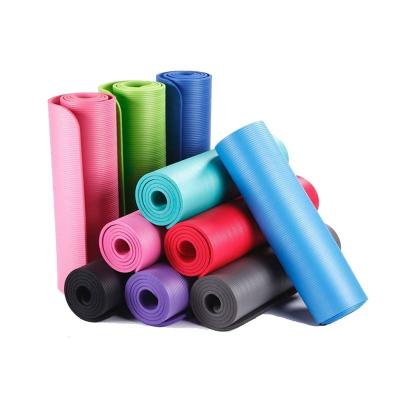 China Wholesale Custom Printing Fitness Equipment Gym Yoga NBR Rubber Mat for sale