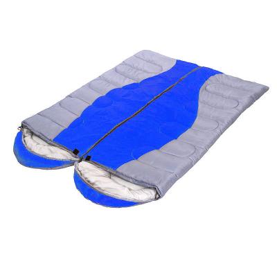 China Envelope Type All Season Use Indoor Outdoor Double Sleeping Bag Waterproof for sale