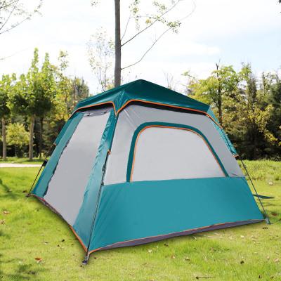 China Straight Bracing Type Quick Set Up Portable Transparent Camping Tents 5 Persons For Sale for sale