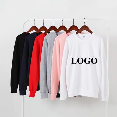 China Cotton Plain Black Logo Anti-pilling Unisex Sweatshirt Sweater Sweatshirt Custom Made Crewneck Oversized Pullover For Men for sale