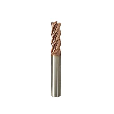 China Metal Drilling Custom 4 Flute Solid Carbide Single End CNC Milling Cutter For Milling Machine for sale