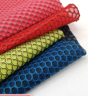 China High Quality Breathable Polyester Sandwich Air Spacer Warp Knitted Mesh Fabric Totally for sale