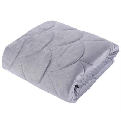 China Gray Sensory Quilting Lightweight Pattern Weighted Anti-pilling Blanket 10Ibs For Children With Anxiety for sale