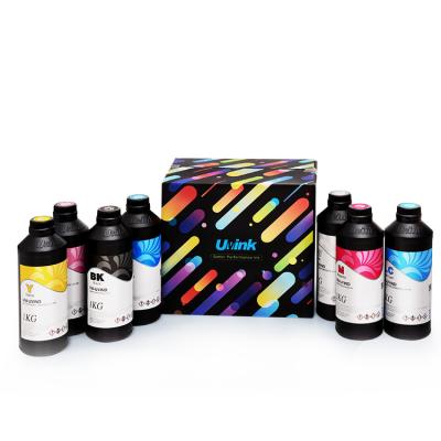 China Environmental friendly cmyk uv printing ink uv printing ink led epson uv ink price for sale