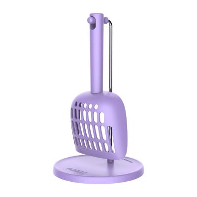 China Viable Custom Wholesale Custom Tool Rubbish Spatula Single Cat Litter Cleaning Plastic Scoop for sale