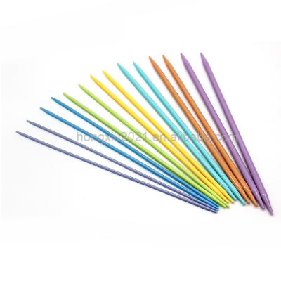 China ABS Plastic Double Headed Sweater Needle DIY Bar Knitting Tool Kit 7 Pairs for sale