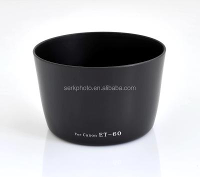 China ABS ET-60 Lens Hood for Canon T3i T2i T1i T3 XTi XT XSi with 55-250mm 75-300mm Black for sale