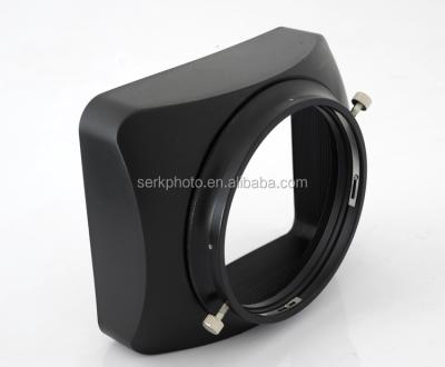 China Metal Ring New Square 77mm Rubber Lens Hood With Lens Cap For DV Camcorders for sale