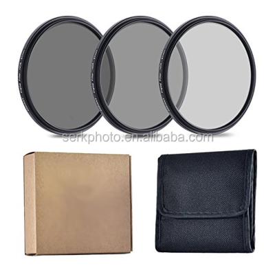 China 52 Shots 52mm ND Filters, Neutral Density Camera Kit Professional Photography Lens Filter Set (ND2 ND4 ND8) For DSLR Camera Lenses for sale