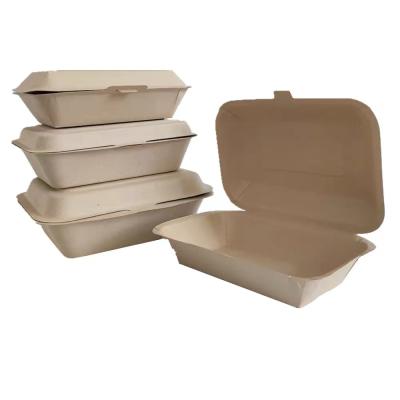 China Recyclable Salad Meat Clamshell Box Maker Takeaway Fast Food Packaging for sale