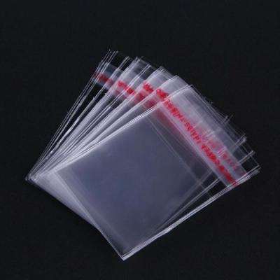 China Custom Printing Moisture Proof Plastic Self Seal OPP Adhesive Clear Transparent Bag for sale