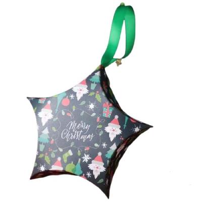 China Recycled Materials Wholesale Customize Design Paper Shaped Decoration Christmas Gift Bag Candy Packaging Bag for sale