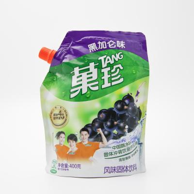 China Good Quality Moisture Proof Hot Selling Customizable Plastic Packaging Stand Up Bag With Spouted Top For 170ml Juice Spout Pouch for sale