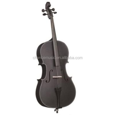 China Factory Wood Cheap Price Laminated Solid Color Top Spruce Black Cellos for sale