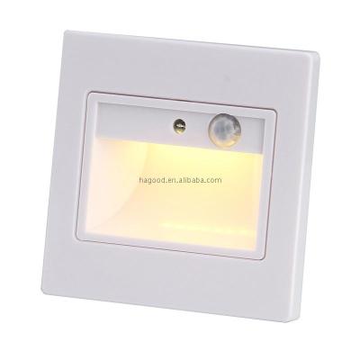 China Hot Sale Modern Night Light PIR Detector +Sensor Foot Lamp LED Stair Light For Home Hotel Stairs Using Lamps In Low Price for sale