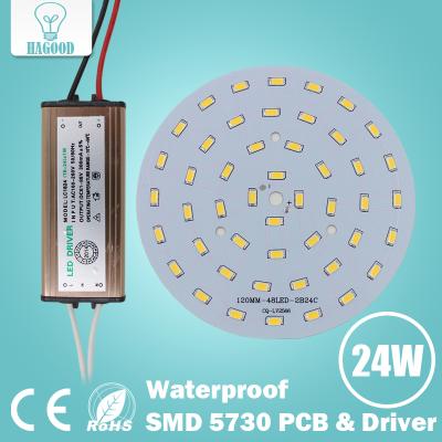 China 5730 SMD Light Board Led Lamp Panel 3W 5W 7W 9W 12W 15W 18W 24W 5730 SMD + Waterproof AC100-240V LED Power Supply Driver for sale