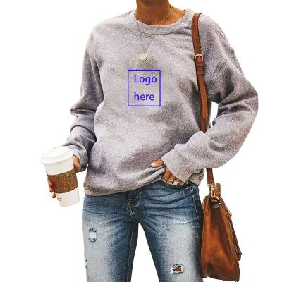 China Low MOQ QUICK DRY Custom Your Own Designer Crew Neck Hoodie Women Sweatshirts for sale