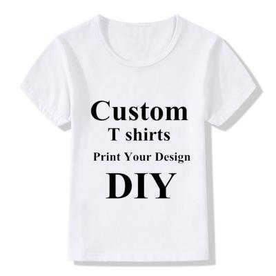 China Wholesale Fashionable Loose Short-sleeved T-shirt Big Boys/Girls Children's DIY Personality T-shirt Customized Anti-Shrink for sale