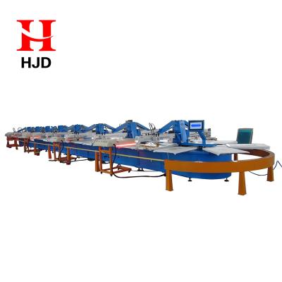 China Automatic Fabric Printer 8 Colors T Shirt Screen Printing Machine for sale