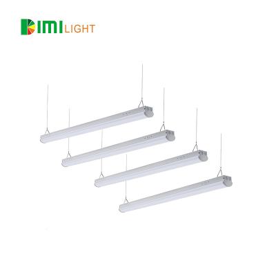 China Office USA Inventory Linkable Shop Light Dimmable Vapor DLC 2FT 4FT 8FT Batten Linear Led Strip Fixture for sale