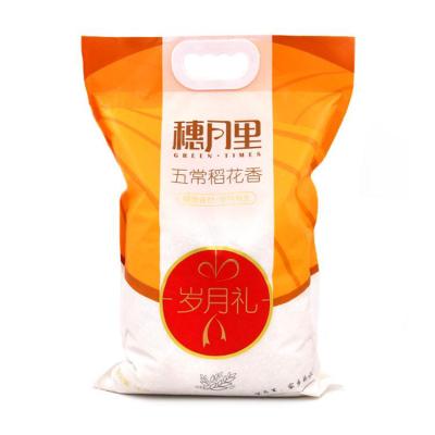 China High Quality Food Grade Moisture Proof 1KG, 2.5KG, 4KG Plastic Rice Bag With Handle for sale