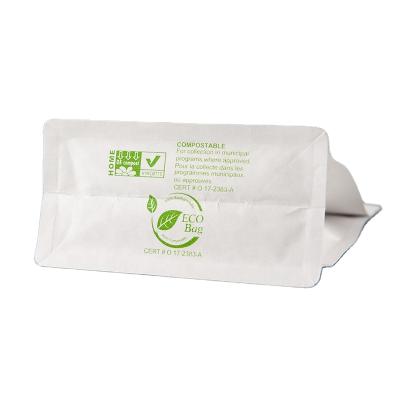 China Stand Up Style Or Shape OR Compostable Bags 100% Side Gusset Food Kraft Bag Models Biodegradable Heat Seal Pouches With Flat Bottom for sale