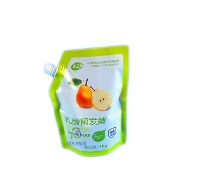 China Safety laminated liquid doypack standup spout pouch beverage packaging bag for juice/tea/jelly/liquid detergent for sale