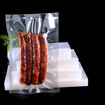 China Security custom printed mylar 3 sides seal frozen food grade food grade packaging transparent plastic vacuum bags for sale