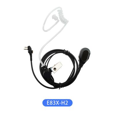 China Factory wholesale ear hook E83X-H2 for Hytera two way radio tube earpiece walkie talkie acoustic clear headset with MIC for sale