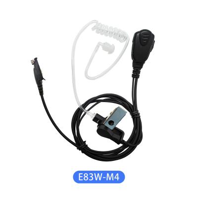 China Ear Hook E83W-M4 ODM Walkie Talkie Tube Acoustic Headset Wire Two Way Radio Kit for Motorola M4 Connector for sale