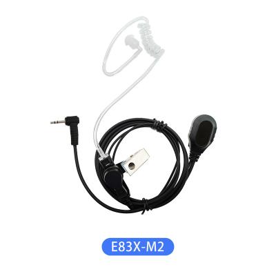 China Wholesale Ear Hook E83X-M2 ODM two way radio earphone acoustic transparent tube earphone with MIC for Motorola for sale