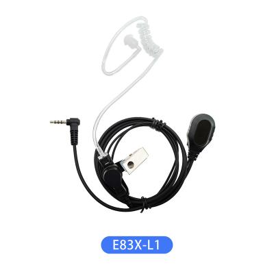 China Ear hook E83X-L1 OEM ODM two way radio tube earphone wailke talking movie surveillance acoustic kit for TYT with L1 3.5mm plug for sale