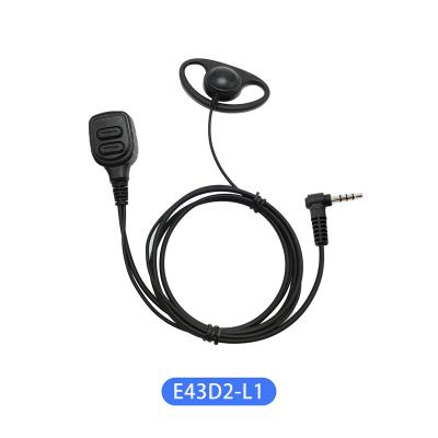 China Ear Hook E43D2-L1 OEM ODM Ear-Mike Two Way Radio With D Style Hook Kit For TYT Walkie Talkie Earhook Earpiece for sale