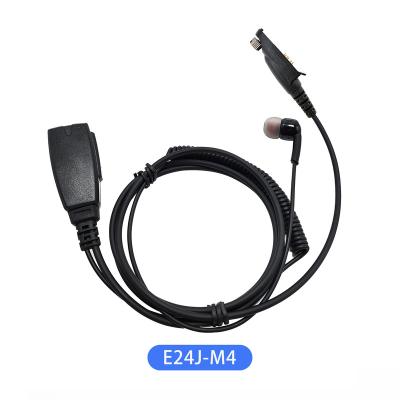 China Earbuds E24J-M4 Headset Walkie Talkie Silicone Earplugs Two Way Radio Earset With MIC VOX Function For Motorola for sale