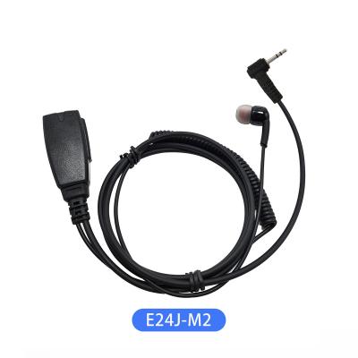 China Portable Earbuds E24J-M2 ODM Headset Transceiver Walkie Talkie Silicone Earplug Earplug With MIC VOX Function For Motorola for sale