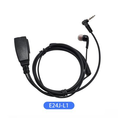 China Ear Hook E24J-L1 OEM ODM Two Way Radio Earpiece With Silicone Earplugs For TYT 3.5mm 1pin Plug for sale