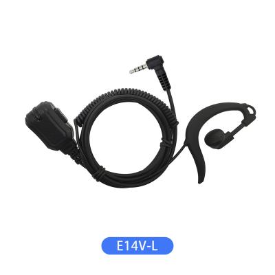 China Ear hook E14V-L walkie talkie G shape earhook earphone with L connector 3.5mm for Icom IP110H two way radio for sale