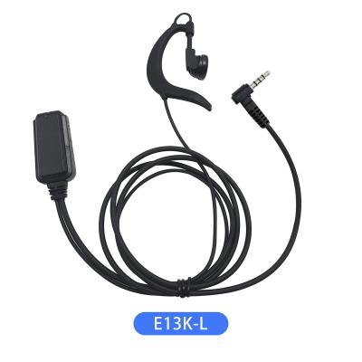 China Ear hook E13K-L factory OEM ODM radio G shape two way earhook earphone for Summit VX-400 VX-5R walkie talkie for sale