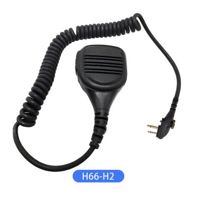 China H66-H2 Handheld Microphone For Hytera TC585 TD530 TC700EX Speaker Microphone 2 Remote Control H2 Pins Plug In IP55 Waterproof for sale