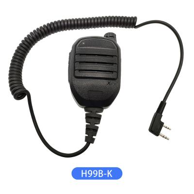 China Handheld Microphone H99B-K Handheld Speaker Microphone with Stretchable Cable for Retevis RT81 Baofeng UV5R Kenwood TK340 Two Way Radio for sale