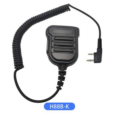 China H88B-K Handheld Microphone Waterproof IP54 Two Way Radio Walkie Talkie Shoulder Speaker Microphone For Motorola Kenwood Baofeng for sale