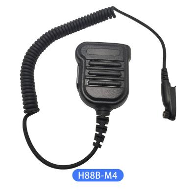 China H88B-M4 IP54 Microphone ODM/OEM Function Handheld Waterproof Two Way Radio Shoulder PTTs Speaker Microphone For Motorola for sale