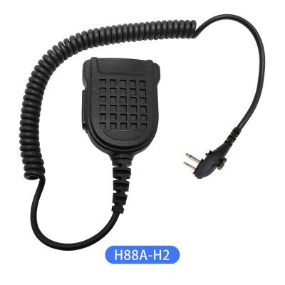 China ODM IP54 Shoulder Speaker Waterproof Two Way Radio Microphone Handheld Factory Customized Logo H88A-H2 Microphone For Hytera H2 Plug for sale