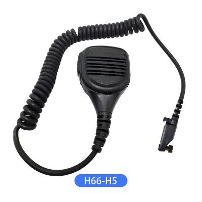 China H66-H5 Handheld Microphone For Hytera Handheld Radio Speaker Microphone 2 Remote Control H5 Pins Plug In Waterproof ODM IP55 OEM Factory for sale